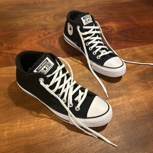 Converse Black and White High-Top Sneakers
